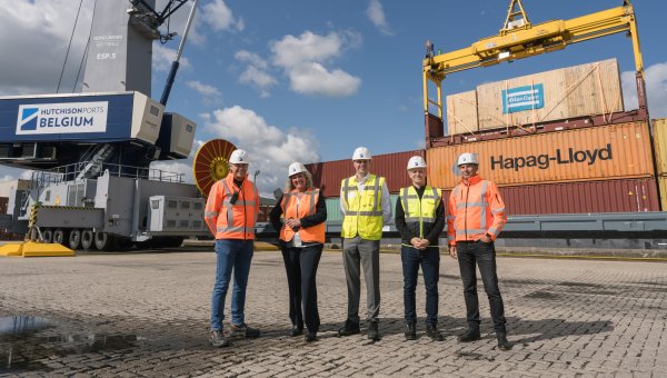 Groepsfoto Hutchison Ports Belgium en Atlas Copco Airpower